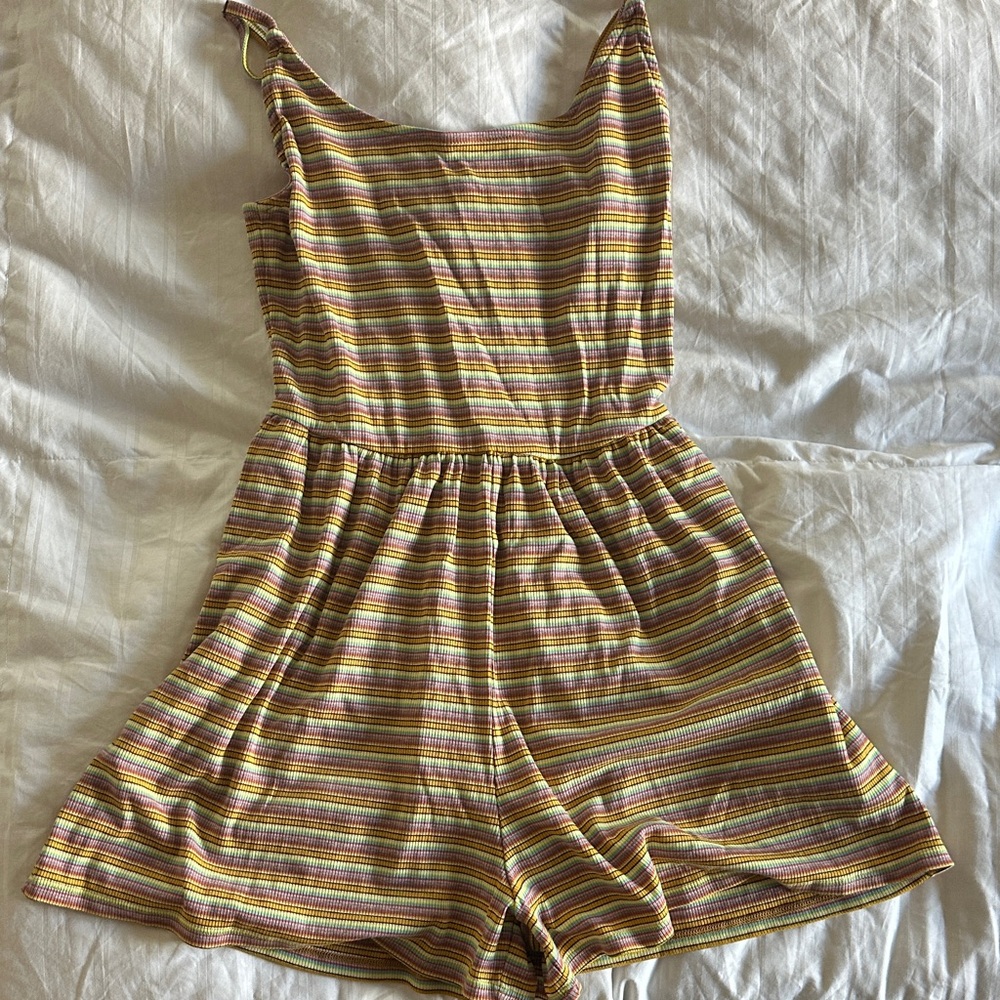 Wild Fable Rainbow Striped Romper